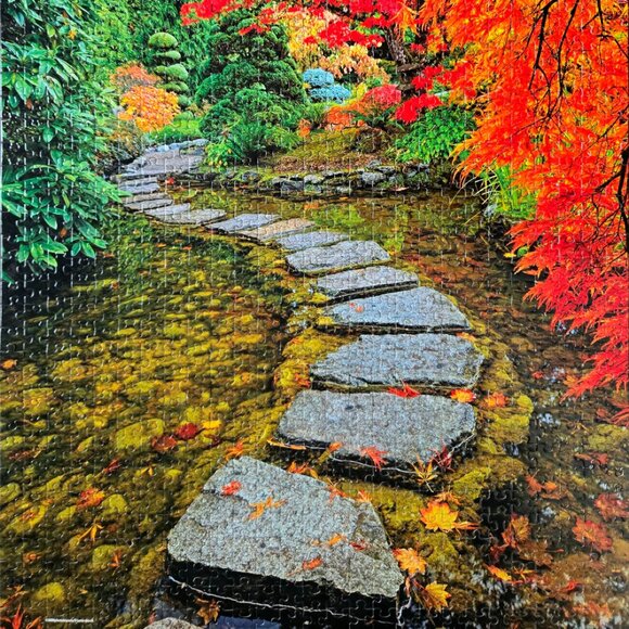 Autumn in Japanese garden, 1000 piece puzzle, Mega Puzzles - Picture 3 of 4